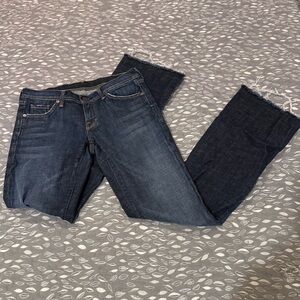 CITIZENS OF HUMANITY Dark Blue Bootcut Jeans, size 28